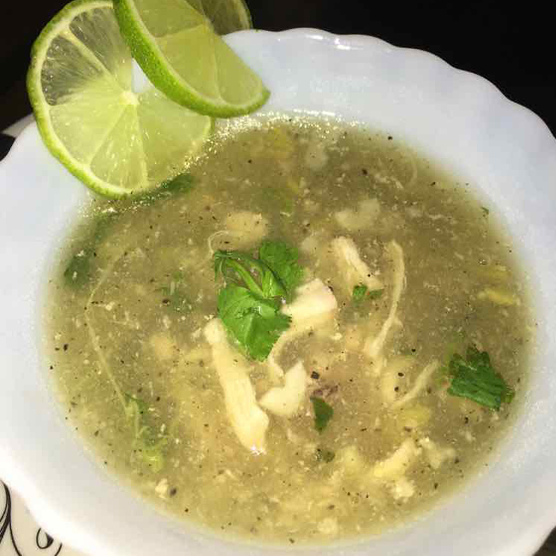 Lemon Chili Coriander Soup Chicken