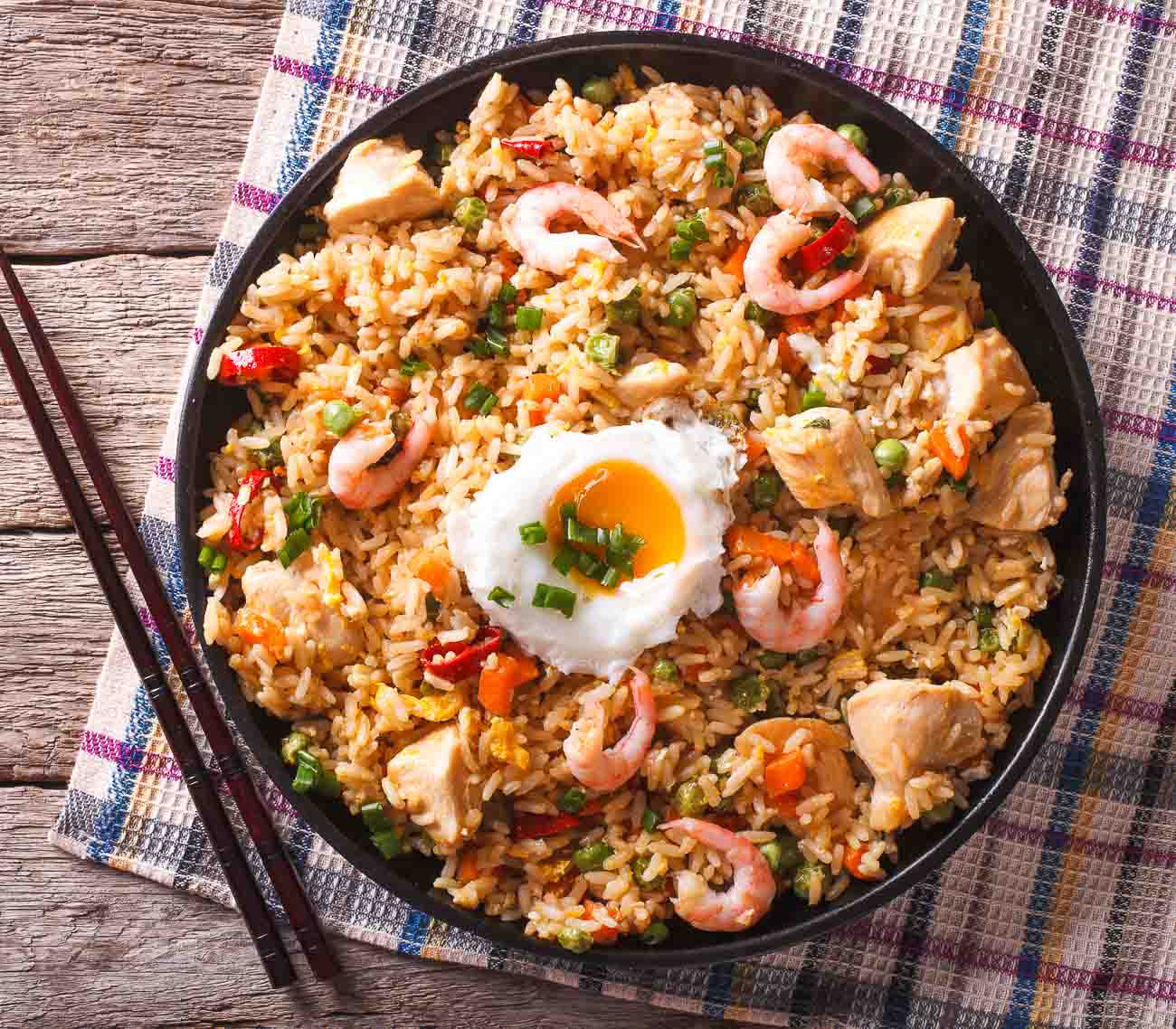 Shrimp Triple Shezwan Fried Rice