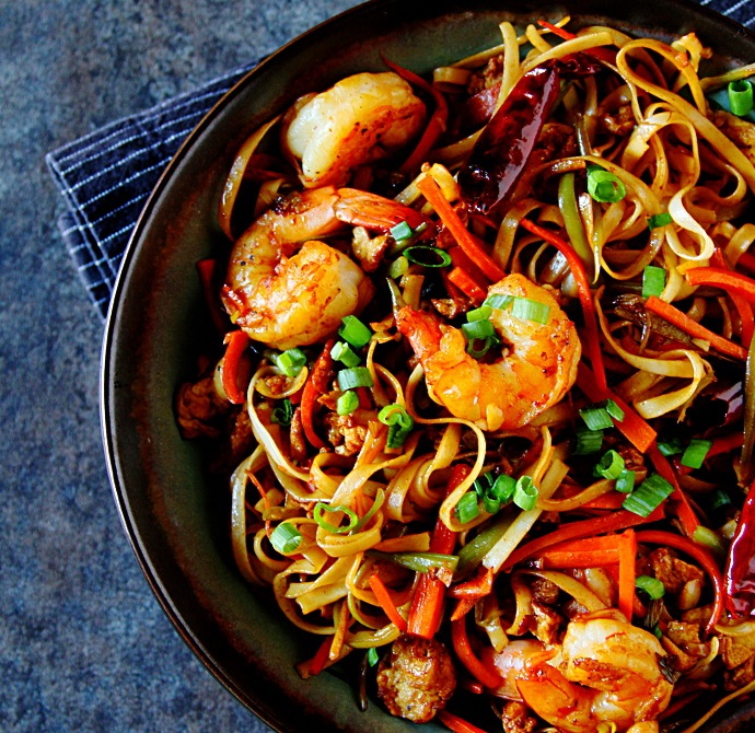 Shrimp Shezwan Hakka Noodles